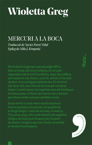 MERCURI A LA BOCA | 9788416738212 | GREG, WIOLETTA | Llibres Parcir | Llibreria Parcir | Llibreria online de Manresa | Comprar llibres en català i castellà online