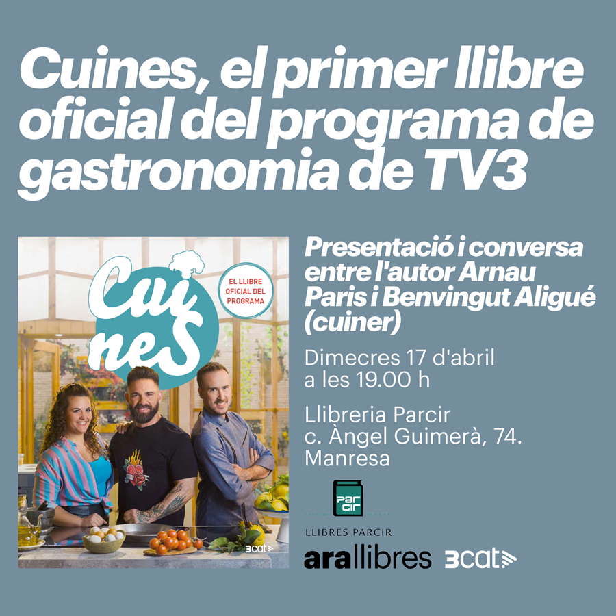 Presentació del llibre "Cuines" - Llibres Parcir | Llibreria Parcir | Llibreria online de Manresa | Comprar llibres en català i castellà online
