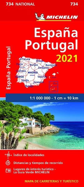 MAPA NATIONAL ESPAÑA - PORTUGAL 2021 MAPA 734 | 9782067249622 | MICHELIN | Llibres Parcir | Llibreria Parcir | Llibreria online de Manresa | Comprar llibres en català i castellà online