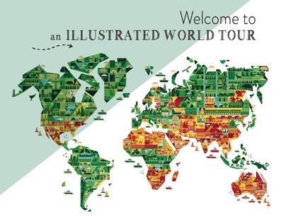 WELCOME TO AN ILLUSTRATED WORLD TOUR | 9788417557430 | Llibres Parcir | Llibreria Parcir | Llibreria online de Manresa | Comprar llibres en català i castellà online