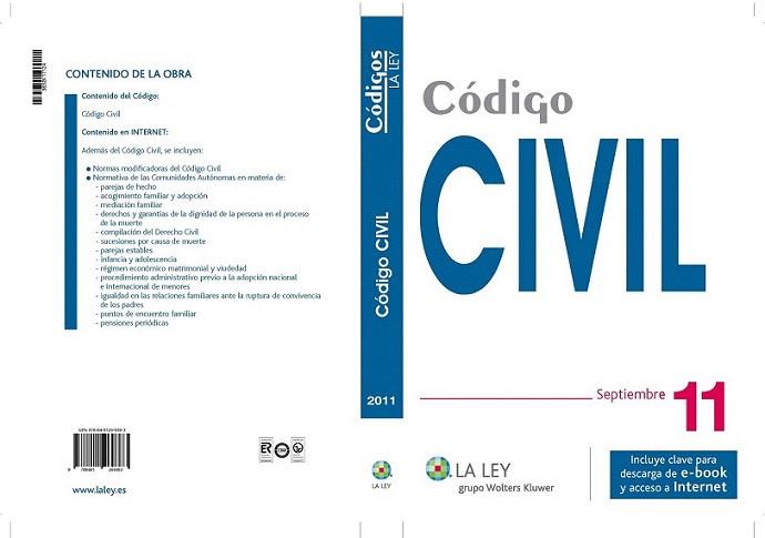 CODIGO CIVIL SEPT 2011 | 9788481269383 | Llibres Parcir | Llibreria Parcir | Llibreria online de Manresa | Comprar llibres en català i castellà online