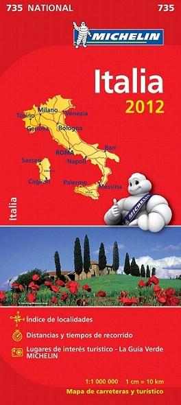 Mapa 735 National Italia | 9782067171497 | Varios autores | Llibres Parcir | Librería Parcir | Librería online de Manresa | Comprar libros en catalán y castellano online