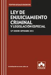 LEY DE ENJUICIAMIENTO CRIMINAL Y LEGISLACION ESPECIAL | 9788483423806 | VVAA | Llibres Parcir | Librería Parcir | Librería online de Manresa | Comprar libros en catalán y castellano online