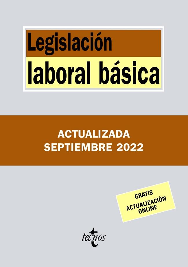 LEGISLACIÓN LABORAL BÁSICA | 9788430985722 | EDITORIAL TECNOS | Llibres Parcir | Librería Parcir | Librería online de Manresa | Comprar libros en catalán y castellano online