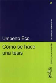 COMO SE HACE UNA TESIS | 9788474328967 | UMBERTO ECO | Llibres Parcir | Librería Parcir | Librería online de Manresa | Comprar libros en catalán y castellano online