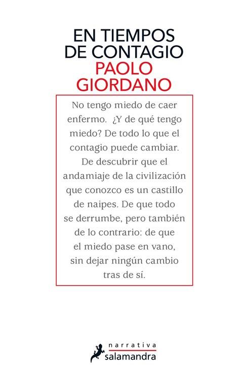 EN TIEMPOS DE CONTAGIO | 9788418107542 | GIORDANO, PAOLO | Llibres Parcir | Librería Parcir | Librería online de Manresa | Comprar libros en catalán y castellano online