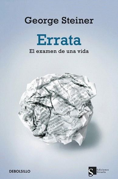 ERRATA debolsillo | 9788499088204 | STEINER GEORGE | Llibres Parcir | Librería Parcir | Librería online de Manresa | Comprar libros en catalán y castellano online