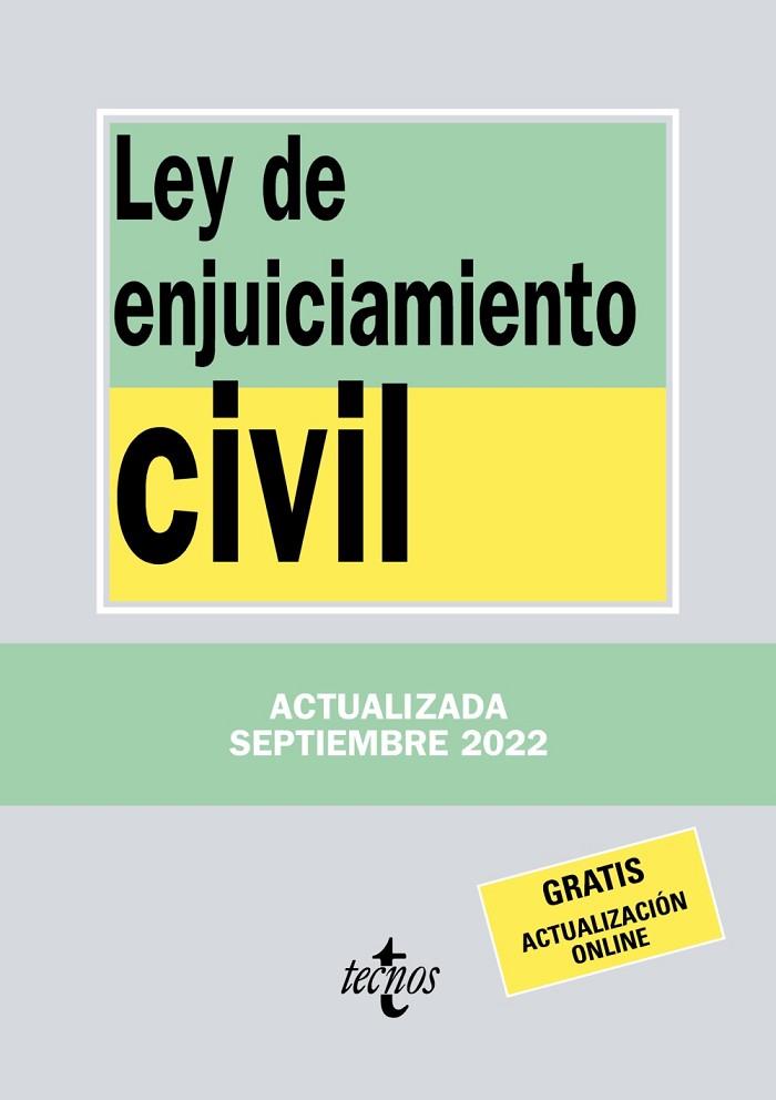 LEY DE ENJUICIAMIENTO CIVIL | 9788430985678 | EDITORIAL TECNOS | Llibres Parcir | Llibreria Parcir | Llibreria online de Manresa | Comprar llibres en català i castellà online