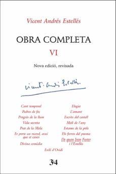 OBRA COMPLETA VI (VICENT ANDRÉS ESTELLÉS) | 9788417469184 | ANDRÉS ESTELLÉS, VICENT | Llibres Parcir | Librería Parcir | Librería online de Manresa | Comprar libros en catalán y castellano online