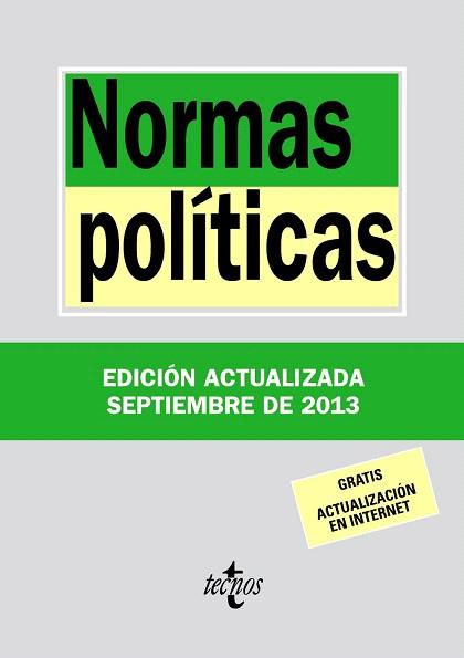 NORMAS POLÍTICAS | 9788430958658 | EDITORIAL TECNOS | Llibres Parcir | Librería Parcir | Librería online de Manresa | Comprar libros en catalán y castellano online