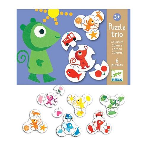 PUZZLE TRIO : COLORES | 3070900081727 | Llibres Parcir | Librería Parcir | Librería online de Manresa | Comprar libros en catalán y castellano online