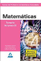 VOL 3 MATEMATICAS TEMARIO | 9788466579315 | Llibres Parcir | Librería Parcir | Librería online de Manresa | Comprar libros en catalán y castellano online