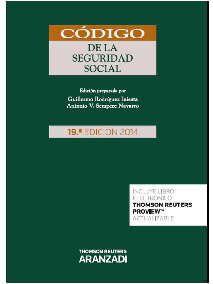 CÓDIGO DE LA SEGURIDAD SOCIAL (PAPEL + E-BOOK) | 9788490593943 | RODRÍGUEZ INIESTA, GUILLERMO/SEMPERE NAVARRO, ANTONIO V. | Llibres Parcir | Librería Parcir | Librería online de Manresa | Comprar libros en catalán y castellano online