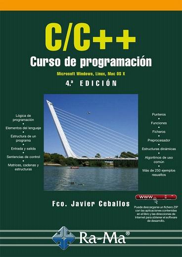 C/C++ CURSO DE PROGRAMACIÓN | 9788499645278 | RCO JAVIER CEBALLOS | Llibres Parcir | Librería Parcir | Librería online de Manresa | Comprar libros en catalán y castellano online