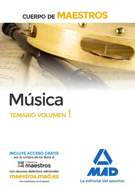 CUERPO DE MAESTROS MúSICA. TEMARIO VOLUMEN 1 | 9788414203507 | CENTRO DE ESTUDIOS VECTOR, S.L. | Llibres Parcir | Librería Parcir | Librería online de Manresa | Comprar libros en catalán y castellano online