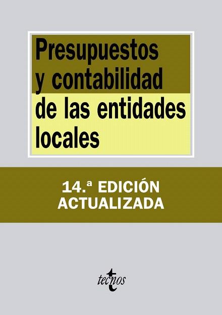 PRESUPUESTOS Y CONTABILIDAD DE LAS ENTIDADES LOCALES | 9788430964574 | EDITORIAL TECNOS | Llibres Parcir | Llibreria Parcir | Llibreria online de Manresa | Comprar llibres en català i castellà online