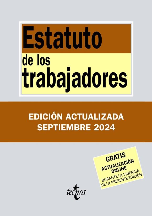 ESTATUTO DE LOS TRABAJADORES | 9788430990924 | EDITORIAL TECNOS | Llibres Parcir | Librería Parcir | Librería online de Manresa | Comprar libros en catalán y castellano online