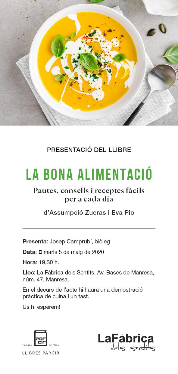 PRESENTACIÓ DE "LA BONA ALIMENTACIÓ" d'ASSUMPCIÓ ZUERAS i EVA PIO - Llibres Parcir | Librería Parcir | Librería online de Manresa | Comprar libros en catalán y castellano online