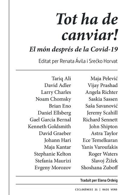 TOT HA DE CANVIAR! | 9788417925581 | ÁVILA RENATA / HORVAT SRÉCKO | Llibres Parcir | Librería Parcir | Librería online de Manresa | Comprar libros en catalán y castellano online