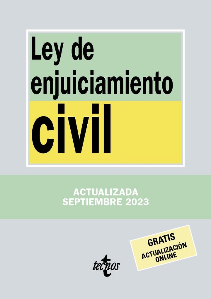 LEY DE ENJUICIAMIENTO CIVIL | 9788430988549 | EDITORIAL TECNOS | Llibres Parcir | Librería Parcir | Librería online de Manresa | Comprar libros en catalán y castellano online