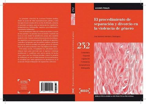 El procedimiento de separación y divorcio en la violencia de género | 9788497909921 | Martínez Rodríguez, José Antonio | Llibres Parcir | Librería Parcir | Librería online de Manresa | Comprar libros en catalán y castellano online