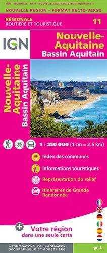 11 NOUVELLE-AQUITAINE BASSIN AQUITAIN 1:250.000 -IGN | 9782758542193 | AAVV | Llibres Parcir | Llibreria Parcir | Llibreria online de Manresa | Comprar llibres en català i castellà online