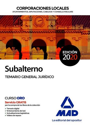 SUBALTERNO CORPORACIONES LOCALES. TEMARIO GENERAL  JURÍDICO | 9788414235232 | 7, EDITORES / SOUTO FERNÁNDEZ, RAFAEL SANTIAGO / TORRES FONSECA, TERESA | Llibres Parcir | Librería Parcir | Librería online de Manresa | Comprar libros en catalán y castellano online