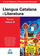 VOL 3 LLENGUA CATALANA LITERATURA TEMARI | 9788466581745 | Llibres Parcir | Librería Parcir | Librería online de Manresa | Comprar libros en catalán y castellano online
