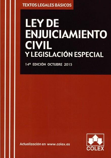 LEY DE ENJUICIAMIENTO CIVIL Y LEGISLACION ESPECIAL | 9788483424896 | VVAA | Llibres Parcir | Llibreria Parcir | Llibreria online de Manresa | Comprar llibres en català i castellà online