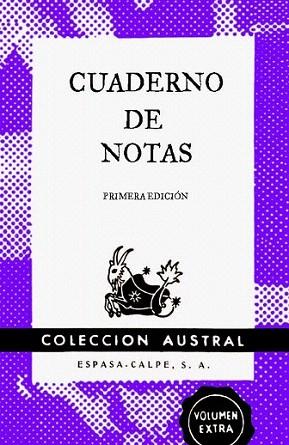 Cuaderno de notas violeta 11,2x17,4cm | 9788467008449 | Espasa Calpe | Llibres Parcir | Librería Parcir | Librería online de Manresa | Comprar libros en catalán y castellano online