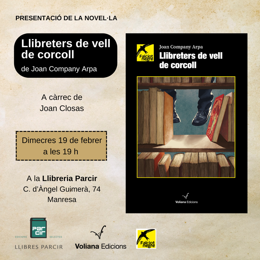 Presentació  "Llibreters de vell de corcoll", de Joan Company Arpa - Llibres Parcir | Llibreria Parcir | Llibreria online de Manresa | Comprar llibres en català i castellà online