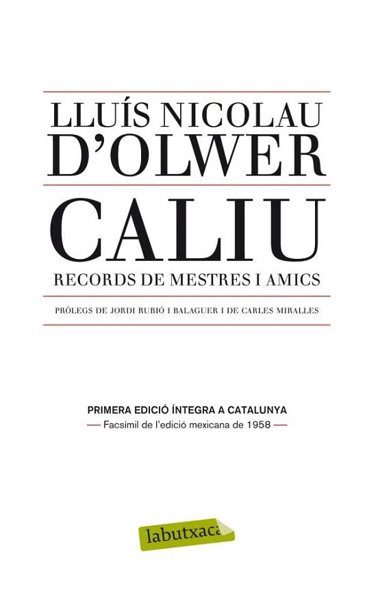 Caliu | 9788499305066 | Lluís Nicolau | Llibres Parcir | Llibreria Parcir | Llibreria online de Manresa | Comprar llibres en català i castellà online