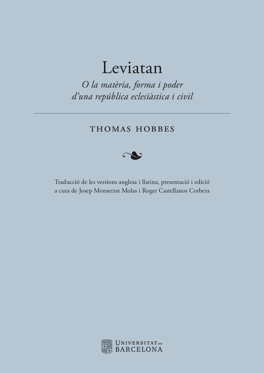 LEVIATAN | 9788491689959 | THOMAS, HOBBES | Llibres Parcir | Llibreria Parcir | Llibreria online de Manresa | Comprar llibres en català i castellà online