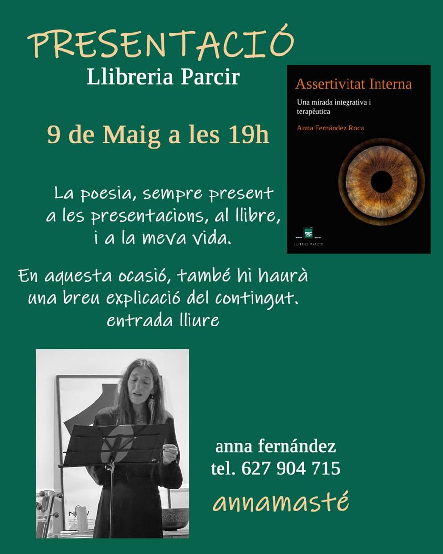 Presentació "Assertivitat interna", d'Anna Fernández - Llibres Parcir | Llibreria Parcir | Llibreria online de Manresa | Comprar llibres en català i castellà online