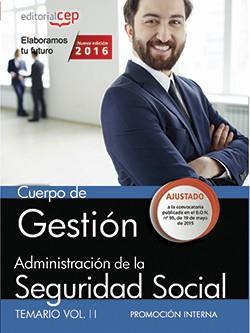 CUERPO DE GESTIÓN DE LA ADMINISTRACIÓN DE LA SEGURIDAD SOCIAL (PROMOCIÓN INTERNA | 9788468169354 | EDITORIAL CEP, S.L. | Llibres Parcir | Librería Parcir | Librería online de Manresa | Comprar libros en catalán y castellano online