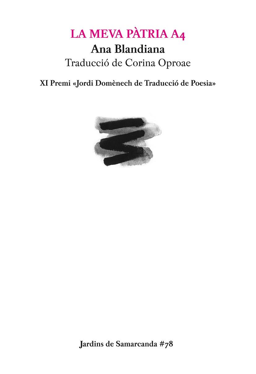 LA MEVA PÀTRIA A4 | 9788497665506 | BLANDIANA, ANA | Llibres Parcir | Llibreria Parcir | Llibreria online de Manresa | Comprar llibres en català i castellà online