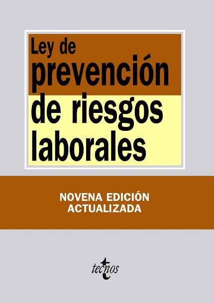 LEY DE PREVENCIÓN DE RIESGOS LABORALES | 9788430959501 | EDITORIAL TECNOS | Llibres Parcir | Llibreria Parcir | Llibreria online de Manresa | Comprar llibres en català i castellà online