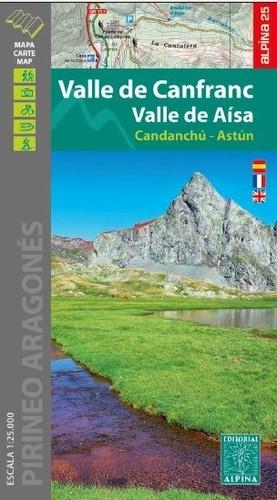 VALLE DE CANFRANC - VALLE DE AÍSA (MAPA 1:25.000 + CARPETA DESPLEGABLE) | 9788480908856 | Llibres Parcir | Librería Parcir | Librería online de Manresa | Comprar libros en catalán y castellano online