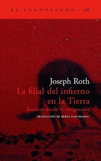 LA FILIAL DEL INFIERNO EN LA TIERRA | 9788496136724 | ROTH | Llibres Parcir | Librería Parcir | Librería online de Manresa | Comprar libros en catalán y castellano online