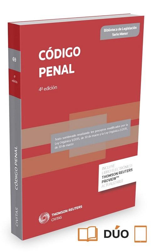 CÓDIGO PENAL (PAPEL + E-BOOK) | 9788447051014 | CIVITAS, DEPARTAMENTO DE REDACCIÓN | Llibres Parcir | Llibreria Parcir | Llibreria online de Manresa | Comprar llibres en català i castellà online