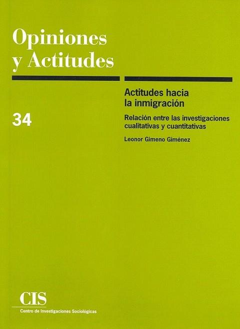 ACTITUDES HACIA LA INMIGRACION | 9788474763140 | Llibres Parcir | Librería Parcir | Librería online de Manresa | Comprar libros en catalán y castellano online