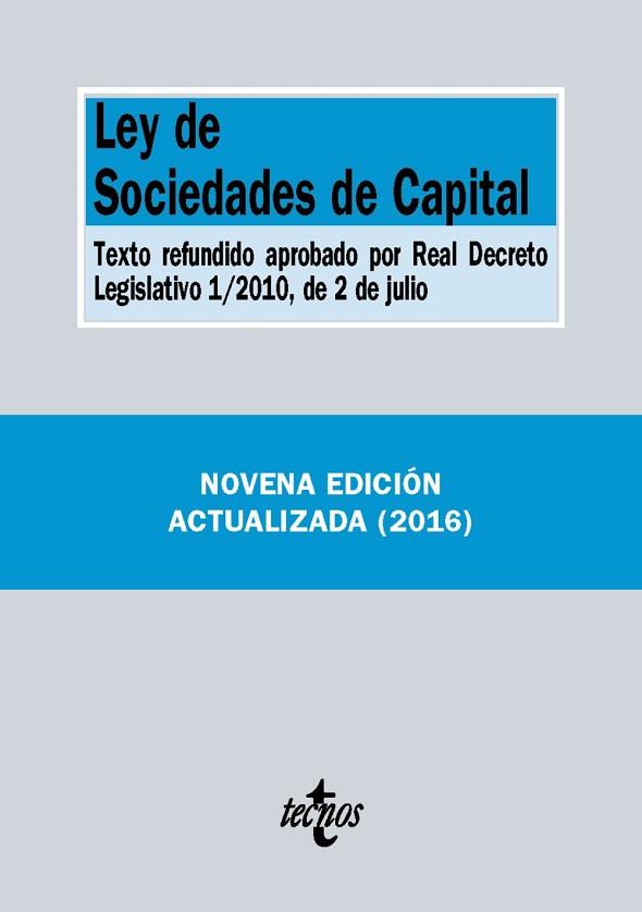 LEY DE SOCIEDADES DE CAPITAL | 9788430969142 | EDITORIAL TECNOS | Llibres Parcir | Llibreria Parcir | Llibreria online de Manresa | Comprar llibres en català i castellà online