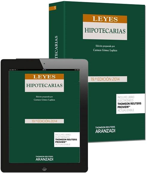 LEYES HIPOTECARIAS (PAPEL + E-BOOK) | 9788490595329 | GÓMEZ LAPLAZA, CARMEN | Llibres Parcir | Librería Parcir | Librería online de Manresa | Comprar libros en catalán y castellano online