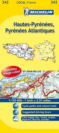 MAPA LOCAL 342 HAUTES PYRENEES  PYRENEES ATLANTIQUES | 9782067133969 | VARIOS AUTORES | Llibres Parcir | Librería Parcir | Librería online de Manresa | Comprar libros en catalán y castellano online