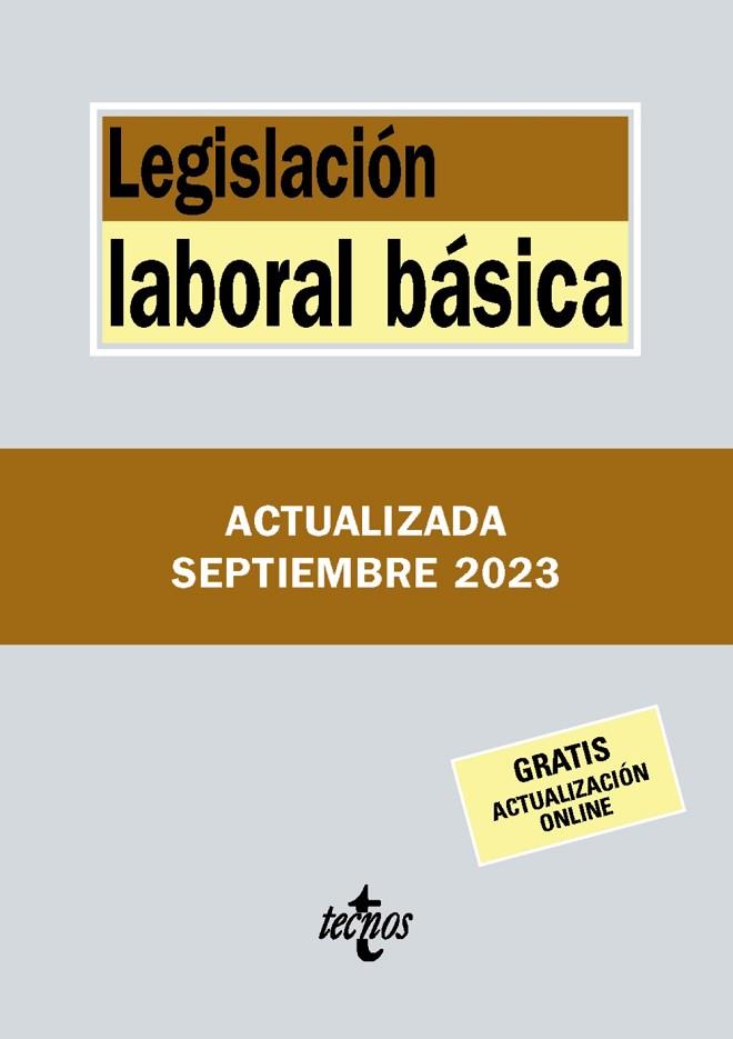 LEGISLACIÓN LABORAL BÁSICA | 9788430988495 | EDITORIAL TECNOS | Llibres Parcir | Librería Parcir | Librería online de Manresa | Comprar libros en catalán y castellano online