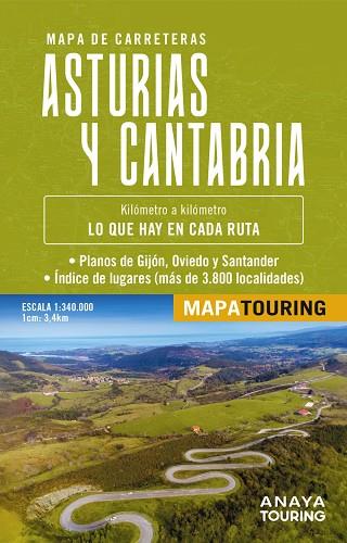 MAPA DE CARRETERAS ASTURIAS Y CANTABRIA (DESPLEGABLE), ESCALA 1:340.000 | 9788491588597 | ANAYA TOURING | Llibres Parcir | Librería Parcir | Librería online de Manresa | Comprar libros en catalán y castellano online