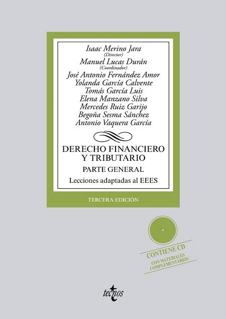 DERECHO FINANCIERO Y TRIBUTARIO | 9788430959402 | MERINO  JARA, ISAAC/LUCAS DURÁN, MANUEL/FERNÁNDEZ AMOR, JOSÉ ANTONIO/GARCÍA CALVENTE, YOLANDA/GARCÍA | Llibres Parcir | Librería Parcir | Librería online de Manresa | Comprar libros en catalán y castellano online