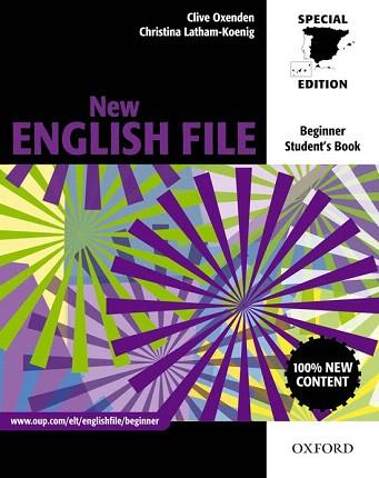 NEW ENGLISH FILE BEGINNERS: STUDENT'S BOOK  FOR SPAIN | 9780194594653 | CLIVE OXENDEN / CRISTINA LATHAM KOENIG / PAUL SELIGSON | Llibres Parcir | Llibreria Parcir | Llibreria online de Manresa | Comprar llibres en català i castellà online