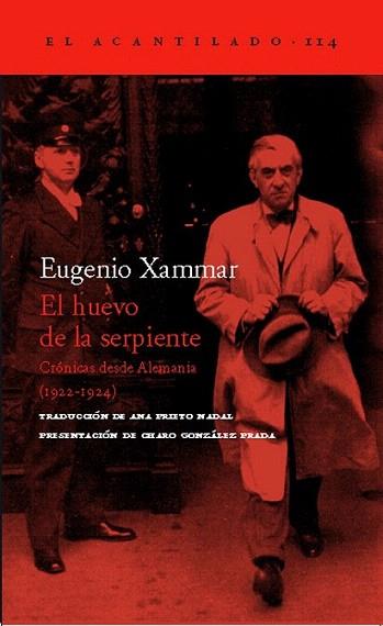 EL HUEVO DE LA SERPIENTE el acantilado | 9788496489165 | XAMMAR EUGENIO | Llibres Parcir | Librería Parcir | Librería online de Manresa | Comprar libros en catalán y castellano online