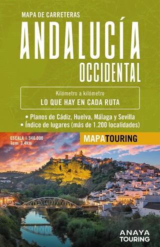 MAPA DE CARRETERAS DE ANDALUCÍA OCCIDENTAL (DESPLEGABLE), ESCALA 1:340.000 | 9788491588580 | ANAYA TOURING | Llibres Parcir | Librería Parcir | Librería online de Manresa | Comprar libros en catalán y castellano online